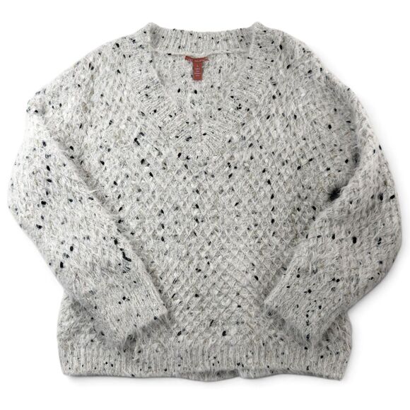 Chelsea & Violet Tops - chelsea & violet fuzzy speckled knit sweater lg cozy boho grandpa core oversized